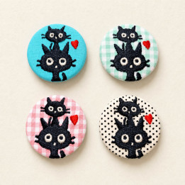 Badges Chatpitre Brodés Artisanaux