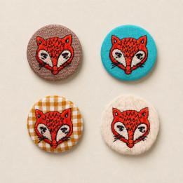 Badges Brodés Renard Artisanaux