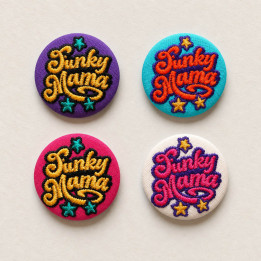 Badges Brodés FunkyMama Artisanaux