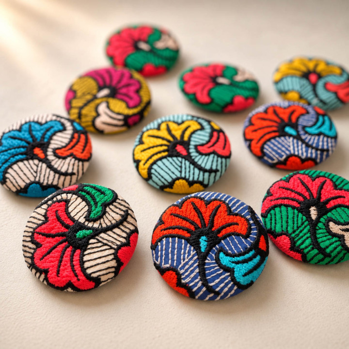 Badge Fleur wax