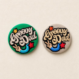 Badge Groovy dad